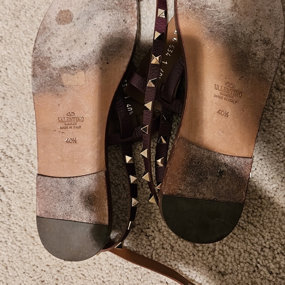 VALENTINO GARAVANI ROCKSTUD SANDALS Size 40.5 - Picture 6 of 10